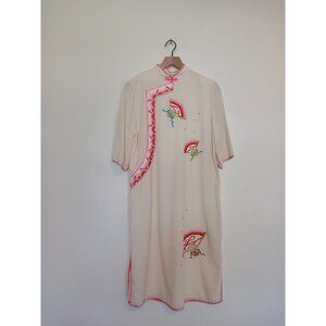 Vintage Chinese Dress (Qipao or Cheongsam), Size Large